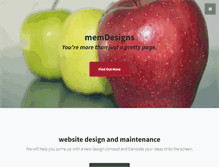 Tablet Screenshot of memdesigns.com